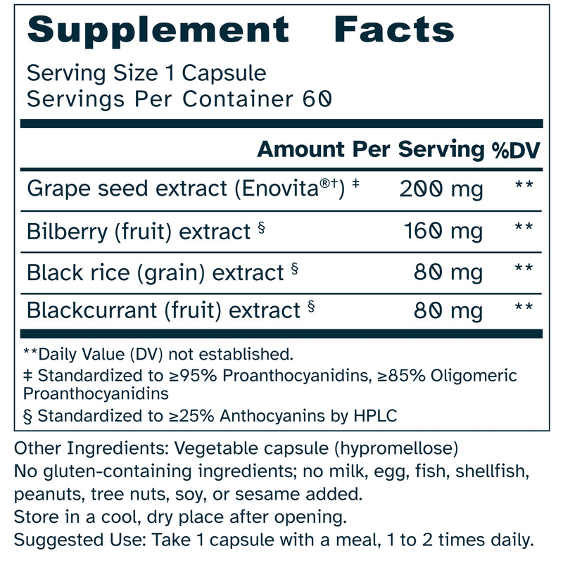 OcuBerry™ 520 mg – Anthocyanins, Antioxidant, Blood flow support – 60 capsules by Awakened.energy