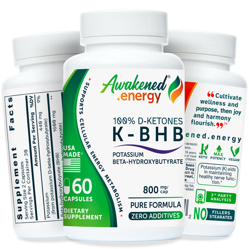 K-BHB 100% D-Ketones for Cellular Energy