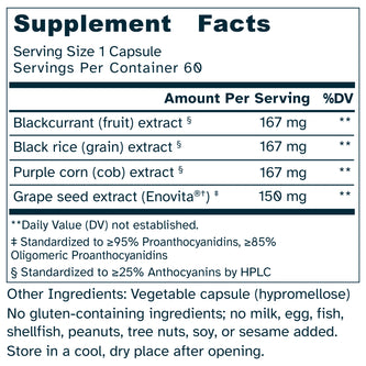 Vital Purple Flow 650 mg – Antioxidant, Circulation, Vision Support - No Additives - 60 Capsules by Awakened.energy