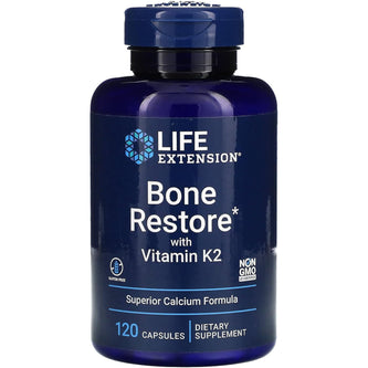 Life Extension Bone Restore with Vitamin K2 – 120 Capsules