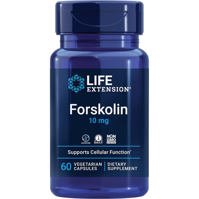 Life Extension Coleus Forskohlii Root Extract, 10 mg – 60 Veg Capsules