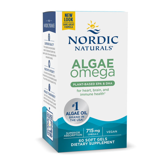Algae Omega | 715 mg Omega-3 | 60 Capsules