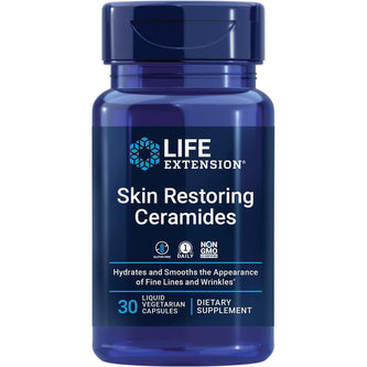 Life Extension Skin Restoring Ceramides – 30 Liquid Vegetarian Capsules