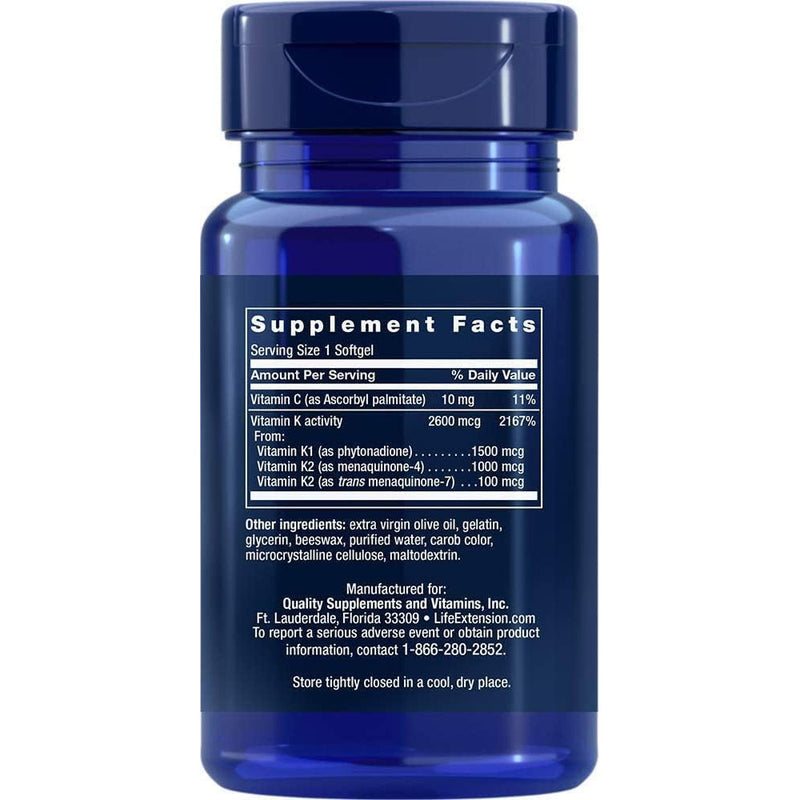 Life Extension Super K with Advanced K2 Complex – 90 Softgels