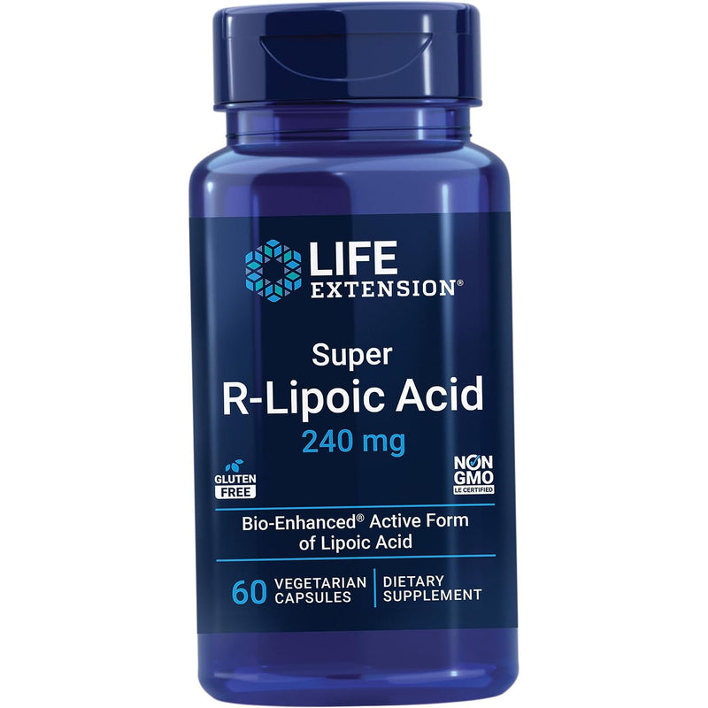 Super R-Lipoic Acid, 240 mg 60 Veg Capsules by Life Extension