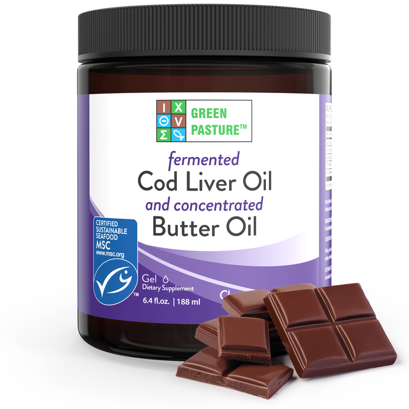 Green Pasture Fermented Cod Liver Oil and Concentrated Butter Oil, Chocolate