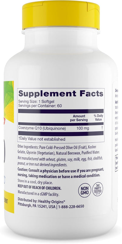 CoQ10, Kaneka Q10, 100 mg by Healthy Origins