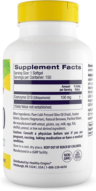 CoQ10, Kaneka Q10, 100 mg by Healthy Origins