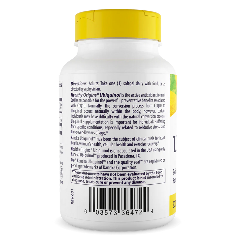 Healthy Origins Natural Ubiquinol 200 mg
