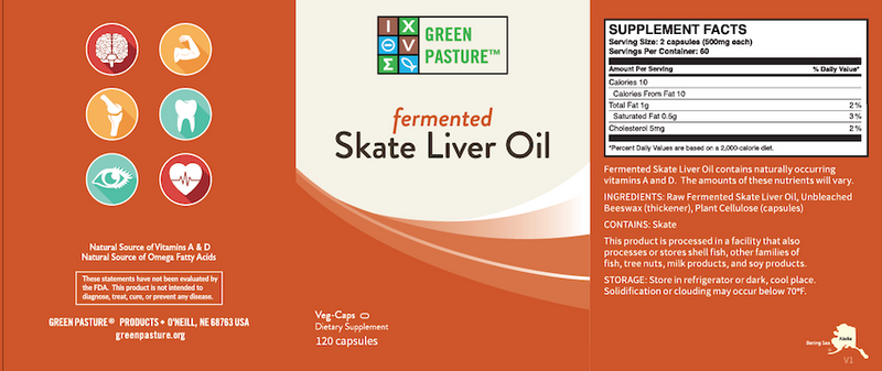 Green Pasture Fermented Skate Liver Oil