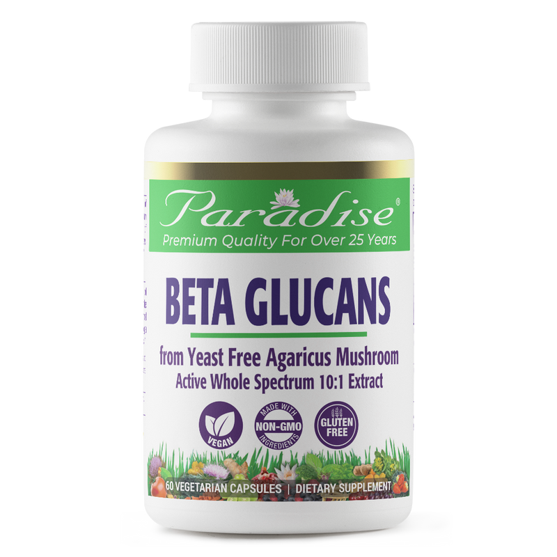 Beta Glucans | 60 Capsules | by Paradise Herbs