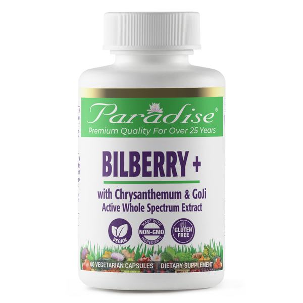 Bilberry+Goji & Chrysanthemum | 60 Capsules | by Paradise Herbs
