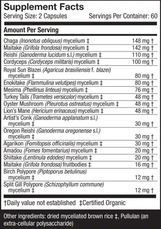 Host Defense Mushrooms MyCommunity 60 Vegetarian Capsules