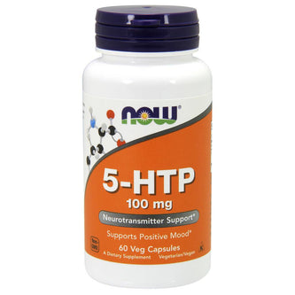 NOW Supplements 5-HTP 100 mg - 60 Veg Capsules