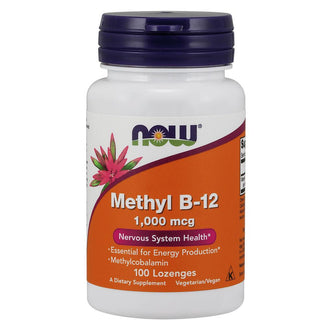 NOW Supplements Methyl B-12 1,000 mcg - 100 Lozenges