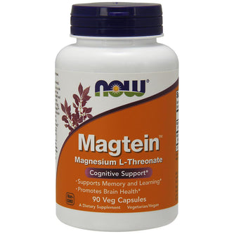 NOW Supplements Magtein™- 90 Veg Capsules