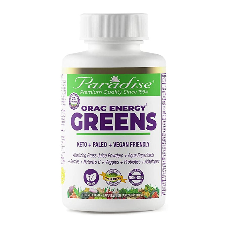 ORAC Energy Greens | 120 Capsules | by Paradise Herbs