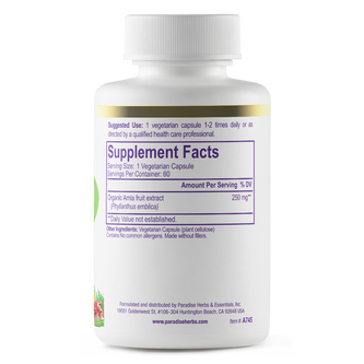 Amla | 60 Capsules | by Paradise Herbs