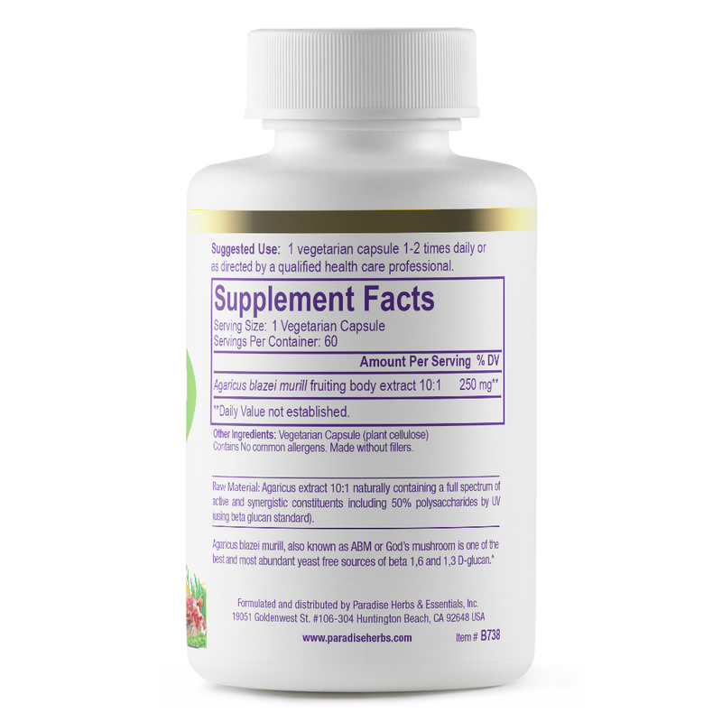 Beta Glucans | 60 Capsules | by Paradise Herbs