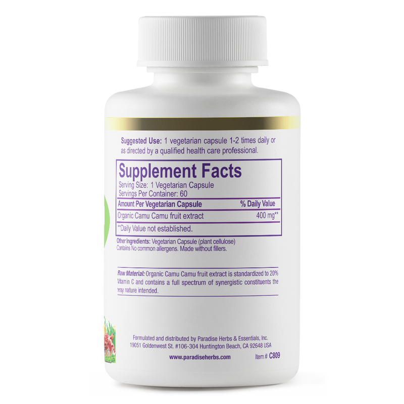Camu Camu | 60 Capsules | by Paradise Herbs