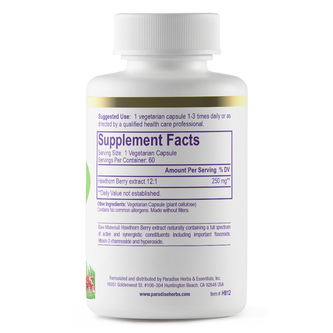 Hawthorn Berry | 60 Capsules | by Paradise Herbs