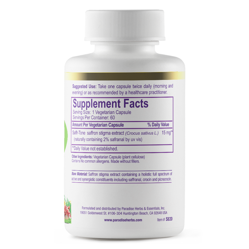 Saffr-Tone | 60 Capsules  by Paradise Herbs