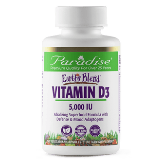 Earth's Blend Vitamin D3 | 90 Capsules | by Paradise Herbs