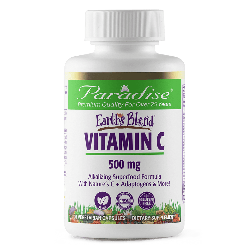 Earth's Blend Vitamin C | 90 Capsules | by Paradise Herbs