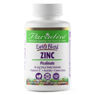 Earths Blend Zinc Picolinate | 60 Capsules | by Paradise Herbs