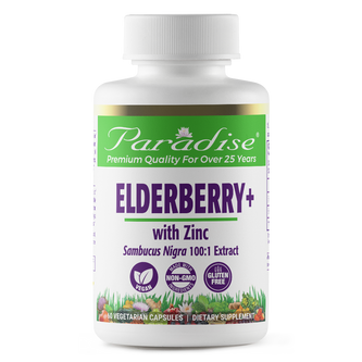 Elderberry with Zinc | 60 Capsules | by Paradise Herbs