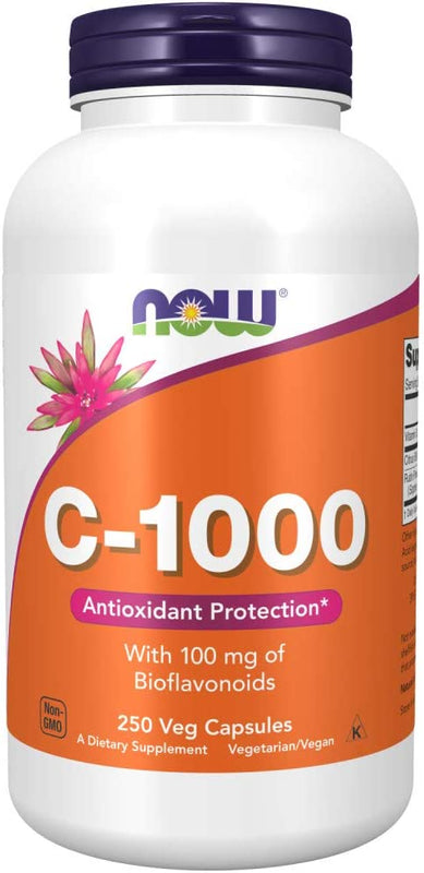 Now Foods Vitamin C, C-1000, 250 Veg Capsules