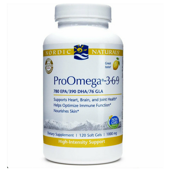 Nordic Naturals ProOmega-3.6.9 Lemon Flavor | 120 Soft Gels