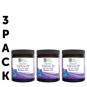 Green Pasture Fermented Cod Liver Oil and Concentrated Butter Oil, Non-flavored – 6.4 fl oz