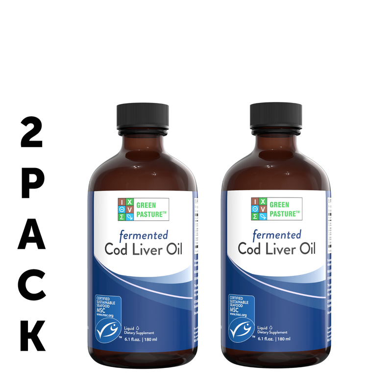 Green Pasture Fermented Cod Liver Oil, Non-flavored – 6.0 fl oz