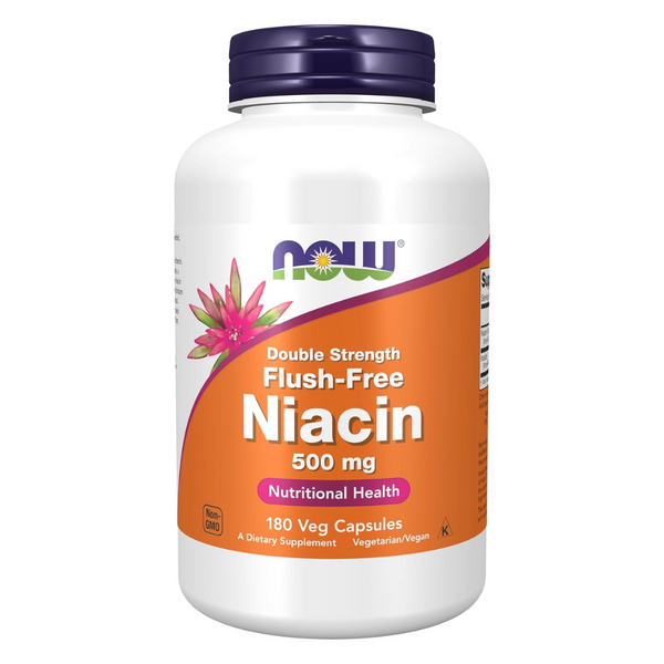 Niacin (Vitamin B-3)  500 mg  Double Strength 180 Vegetarian Capsules by Now foods