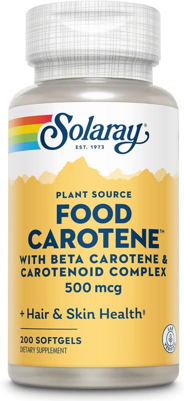 Food Carotene 10,000 IU 200 softgels by Solaray
