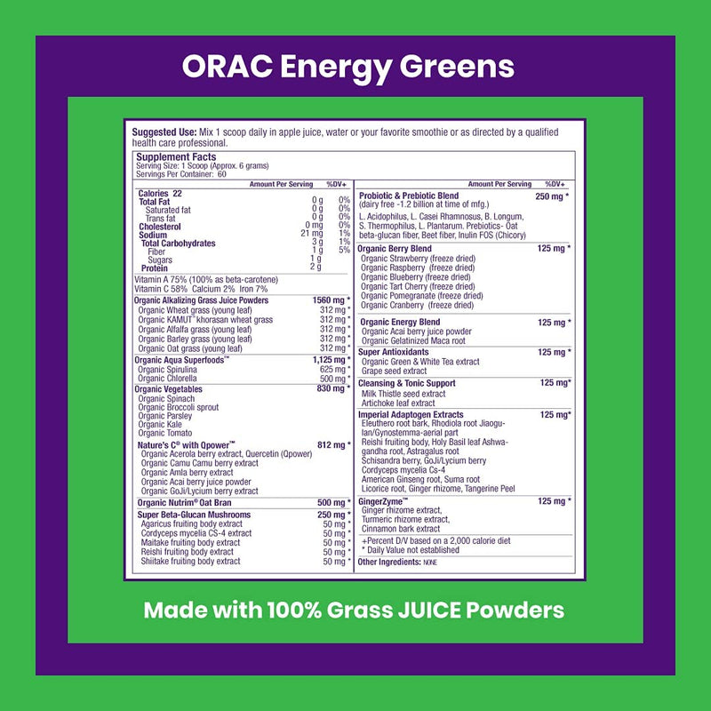 ORAC Energy Greens | 364 gr | by Paradise Herbs