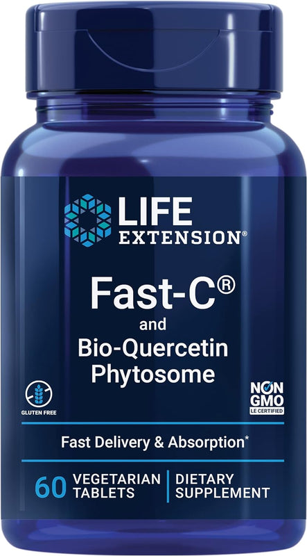 Vitamin C and Bio-Quercitin Phytosome | 60 Veg Capsules by Life Extension