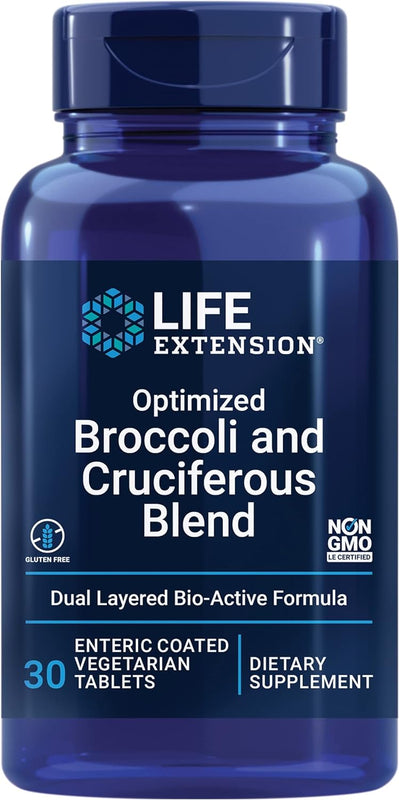 Optimized Broccoli & Cruciferous Blend 30 Vegetarian Capsules by Life Extension