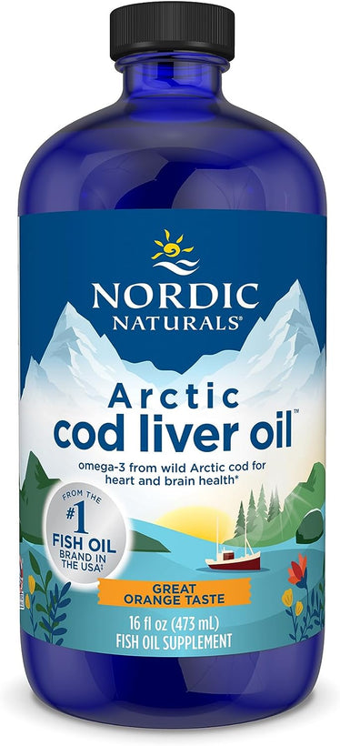 Arctic Cod Liver Oil, Orange |340 EPA/510 DHA | 16 fl oz