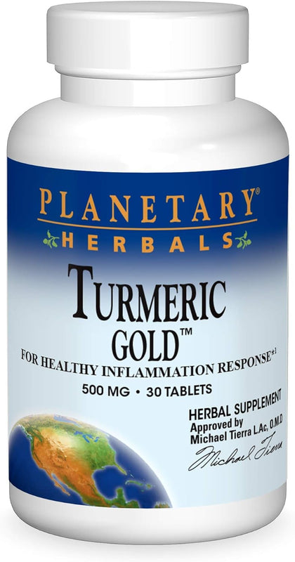 Turmeric Gold 500mg | 30 Capsules by Planetary Herbals