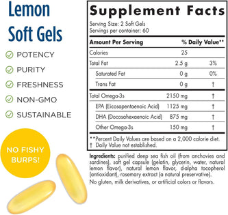 ProOmega 2000 1125 EPA/875 DHA 120 Softgels