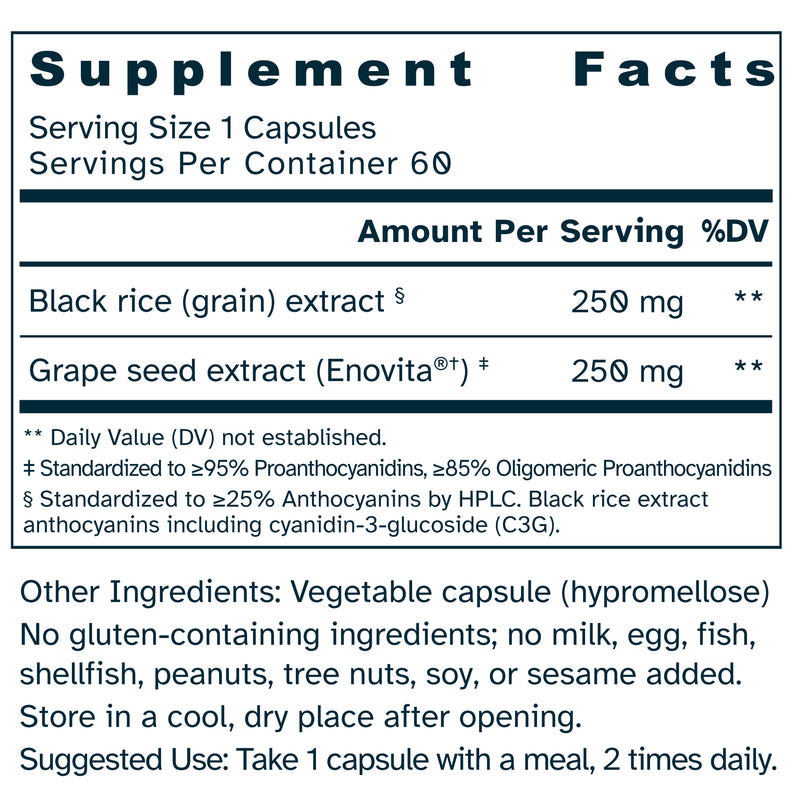 OcuFlow 500 mg - Eye Pressure Support, Fluid Balance, Vision Antioxidant Support - Enovita®  French GSE, OPCs - No Additives - 60 Capsules by Awakened.energy