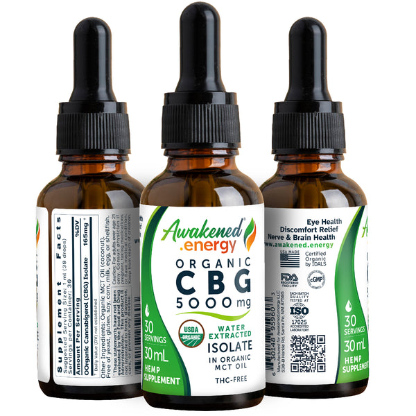 CBG (Cannabigerol) Organic Tincture - by Awakened.energy