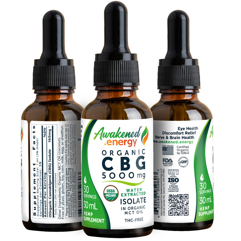 CBG (Cannabigerol) Organic Tincture - by Awakened.energy