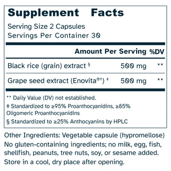 OcuFlow 500 mg - Eye Pressure Support, Fluid Balance, Vision Antioxidant Support - Enovita®  French GSE, OPCs - No Additives - 60 Capsules by Awakened.energy