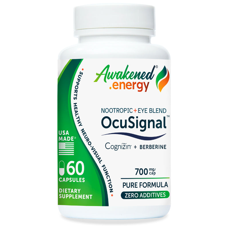 OcuSignal 700 mg – Neuro-Visual Function, Focus, Eye Health Support - No Additives - 60 Capsules by Awakened.energy
