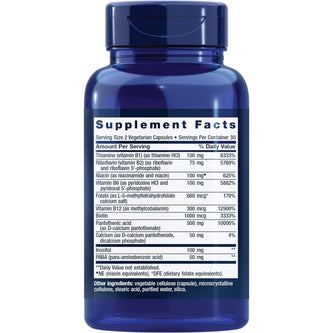 Life Extension BioActive Complete B-Complex – 60 Vegetarian Capsules