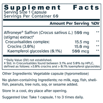 Supplement facts label for Glycine  1000 mg capsules.