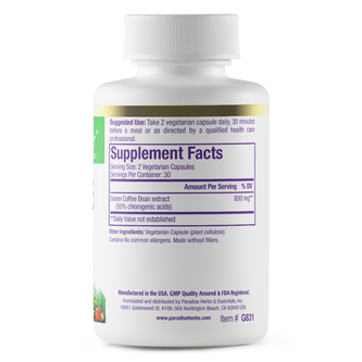 Green Coffee Bean | 60 Capsules by Paradise Herbs